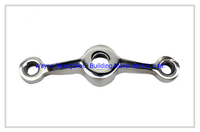 120mm Stainless Steel Glass Spider with 2 Arms 180° /Point-Fixed Curtain Wall Hardware with High Quality and Best Price