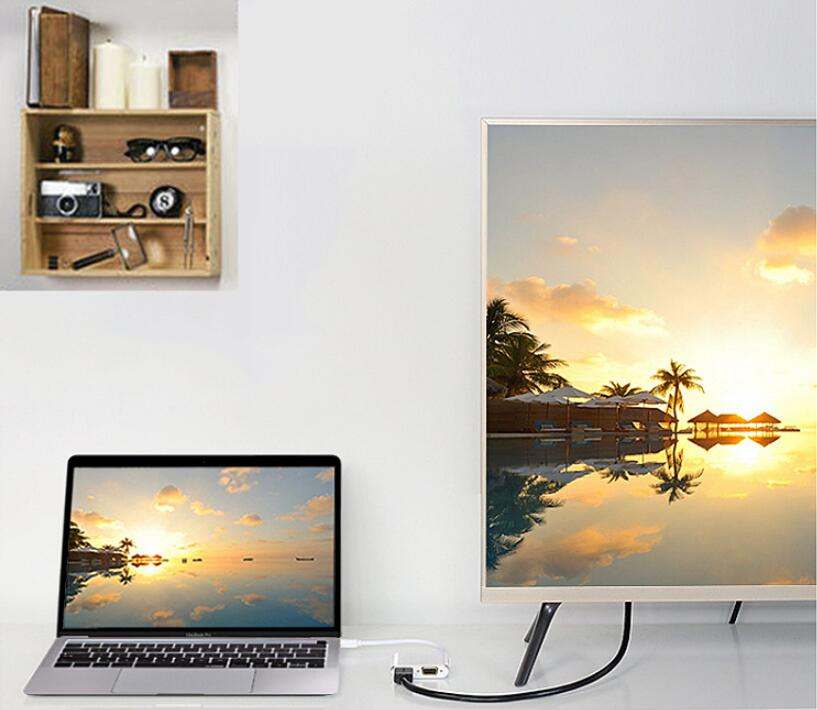 Multi-Functional USB C to HDMI and VGA Adapter Hub