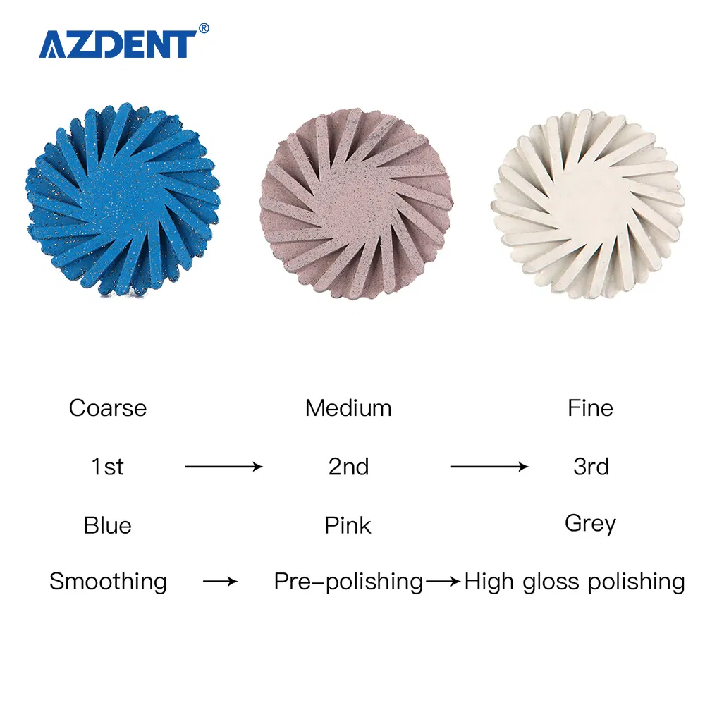 Azdent Dental Composite Polishing Diamond System Ra 14mm Wheel