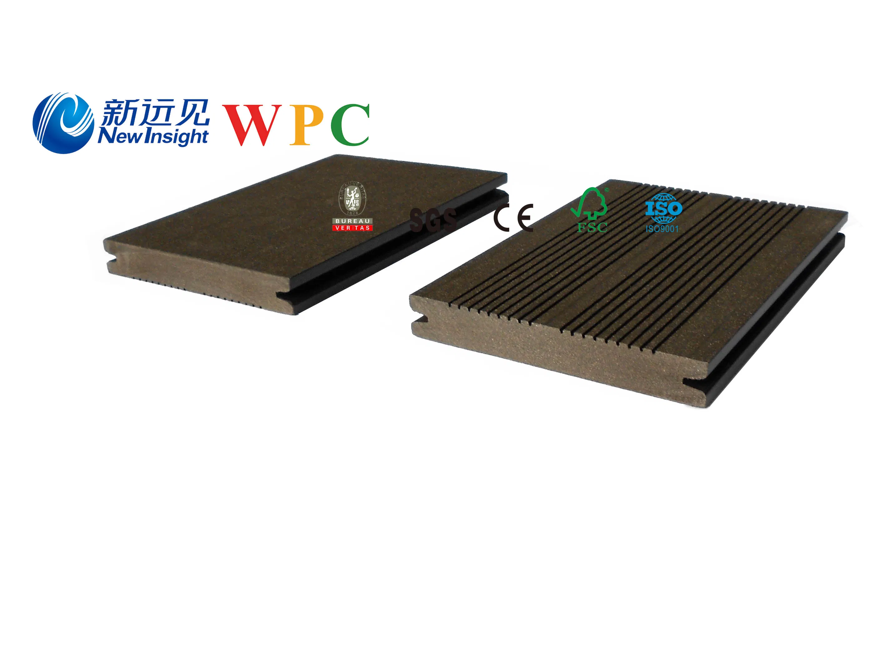 Водостойкая WPC-панель LHMA009A, вишня, 80x9 мм