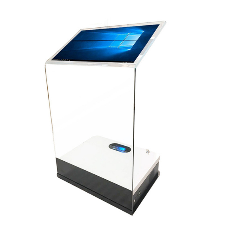 Interactive Touch Transparent Glass Protector Holographic 3D Projection Touch Kiosk