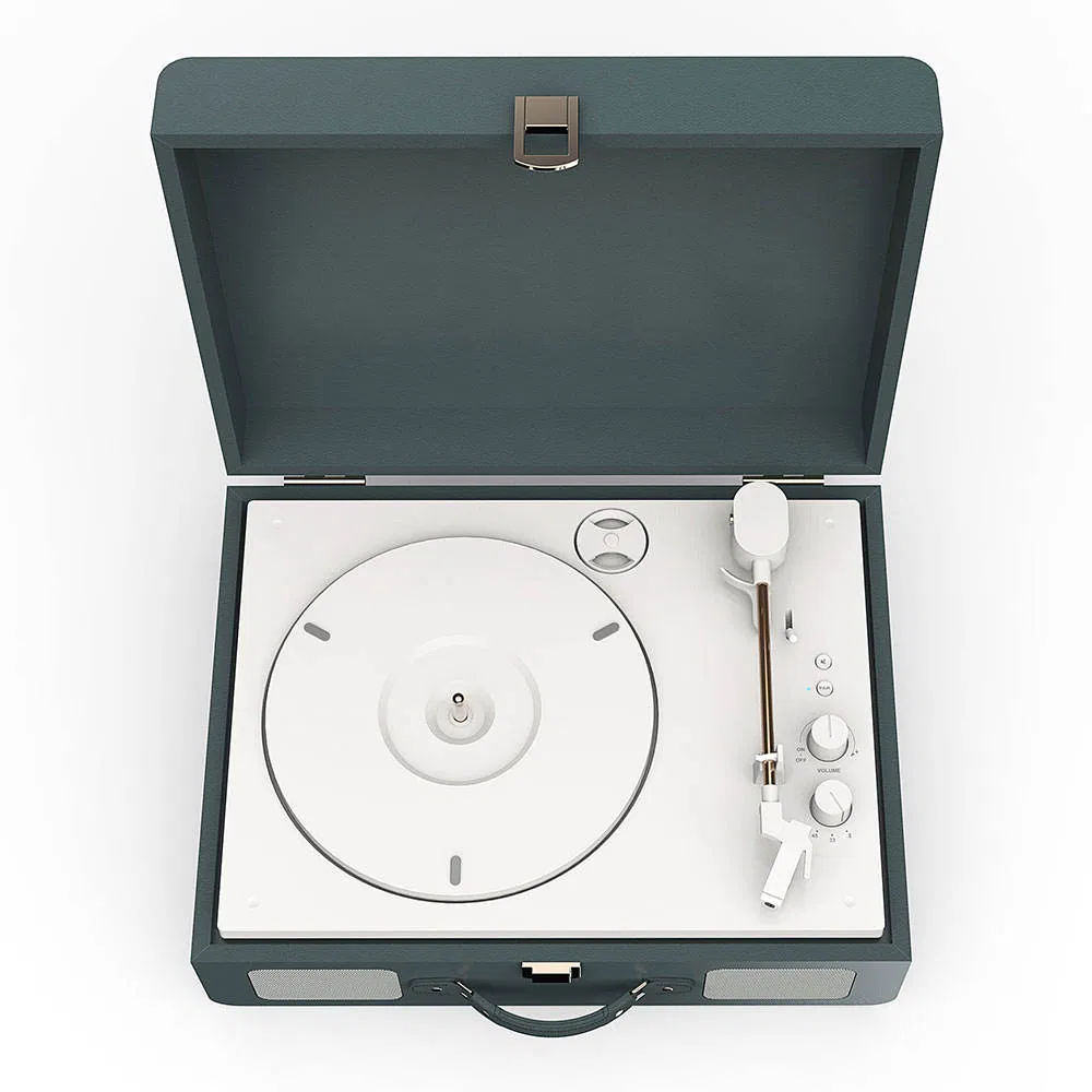 Портативный проигрыватель винила с Bluetooth и колонками