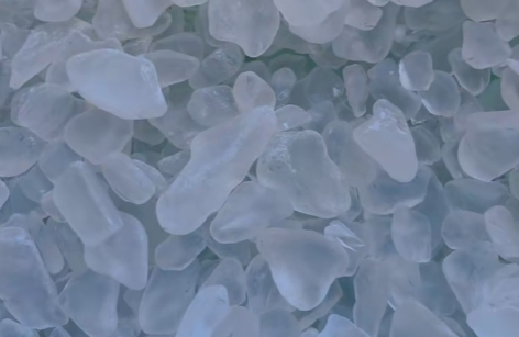 Glass Pebble White Transparent Decorative Glass