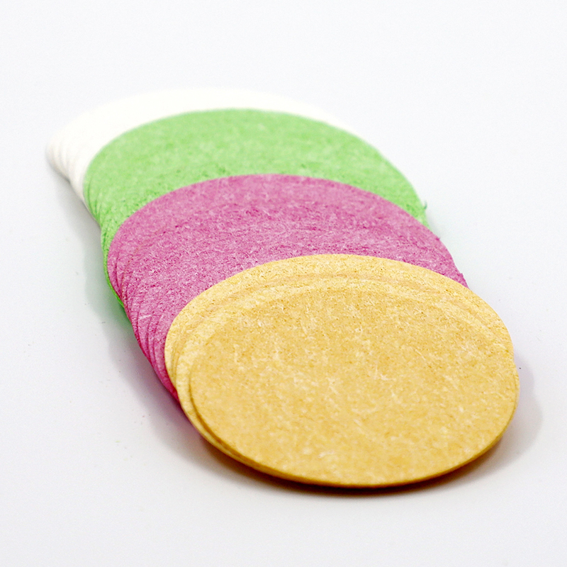 Round Compressed Natural Cellulose Facial Clean Sponges