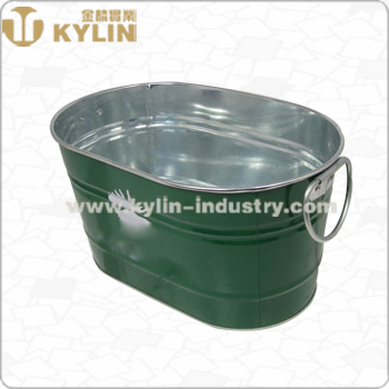 Simple Durable Stainless Galvanized Steel 5qt 8qt 10qt Ice Bucket Freely Provided