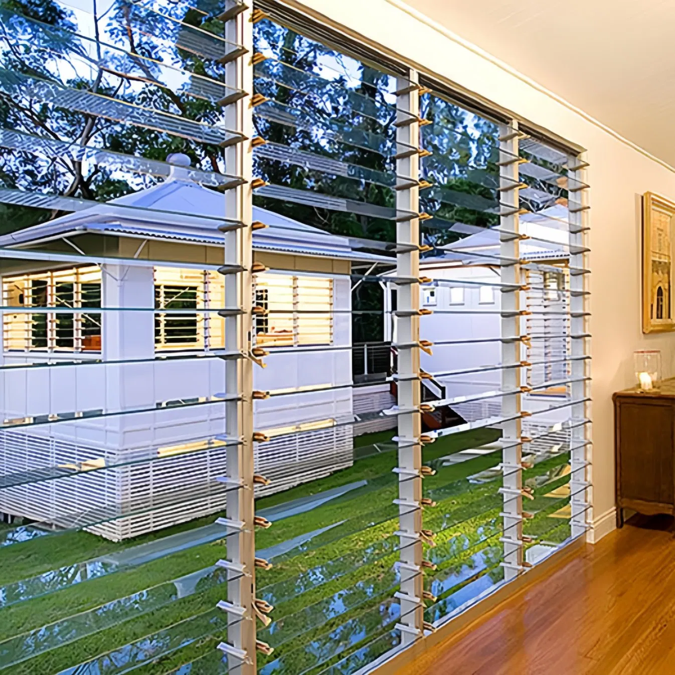 Elegant Vertical PVC Window Shutters for Contemporary Homes