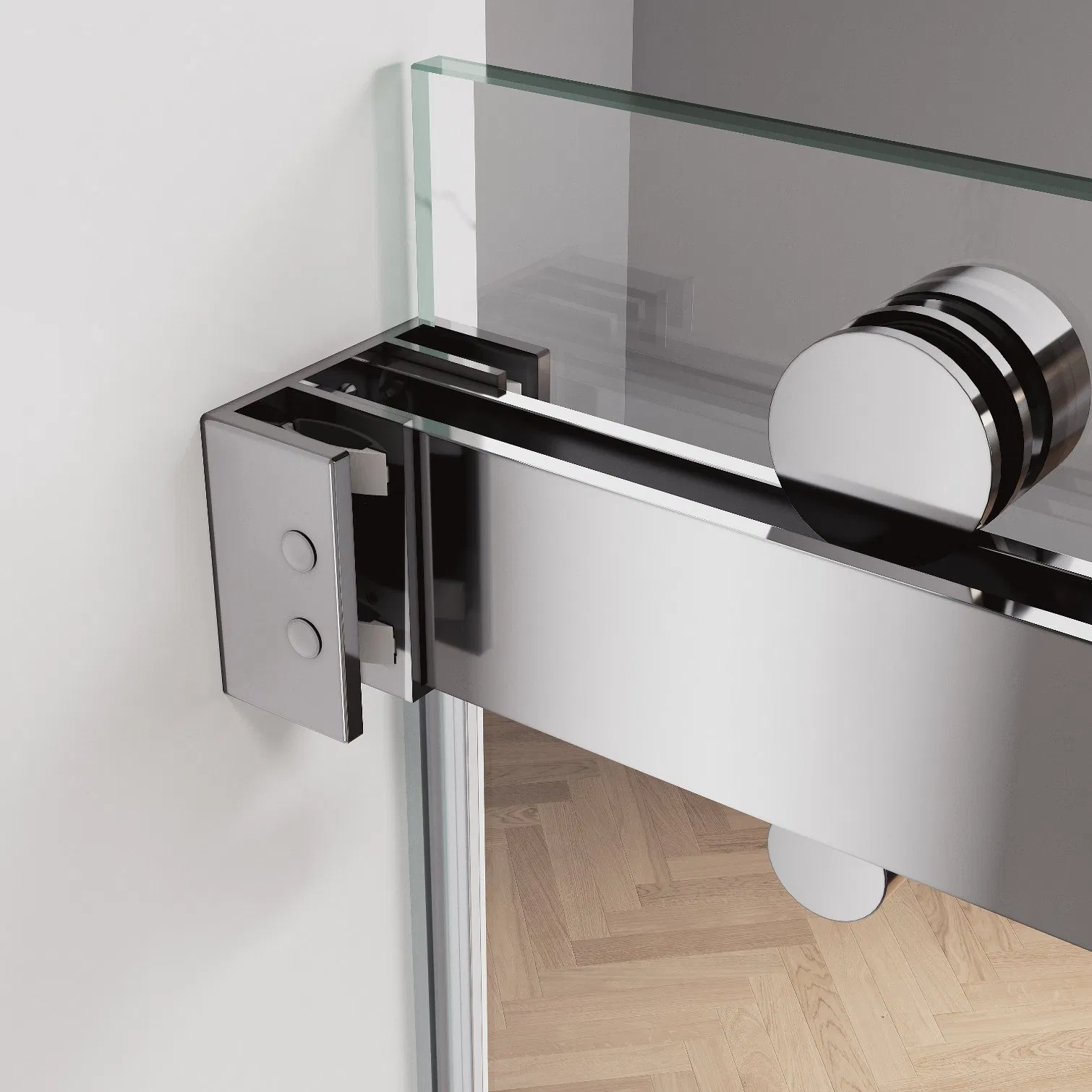 Fast Delivery Bathroom Freestanding Walk in Shower Enclosure Frameless Double Sliding Glass Shower Doors