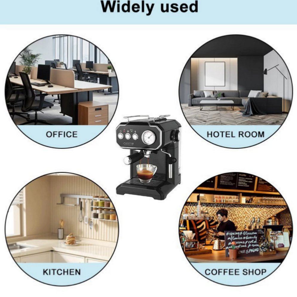 Dual Extraction Semi-Automatic Integrated Coffee Machine Hot Cold with Steam Milk Frothing Plastic Material for Manual Espresso