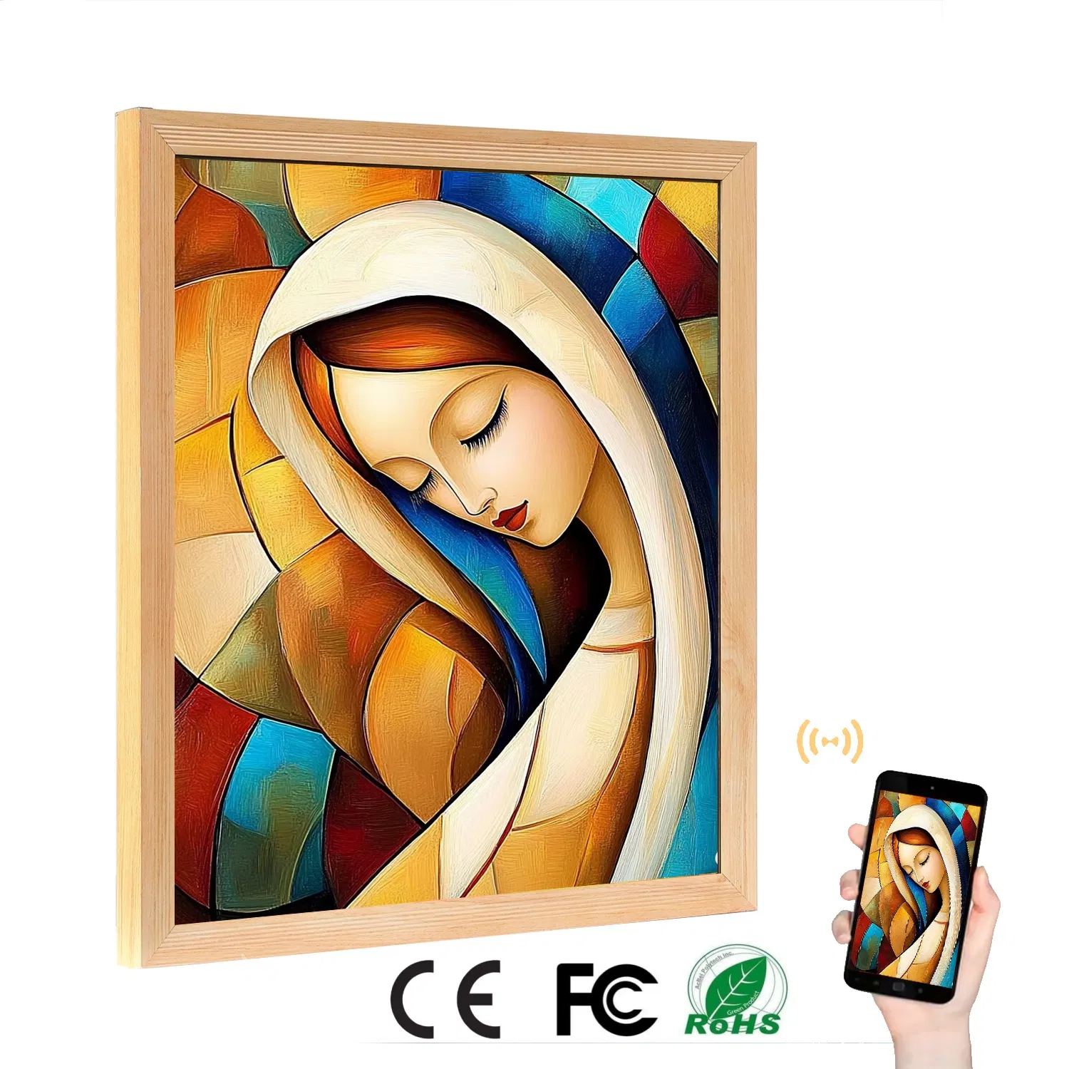 Customize 19.2 27.9 Inch Art Video Picture Photo IPS TFT Square LCD Display Nft Digital Frame for Art, Gallery, Museum, Exhibition, Display