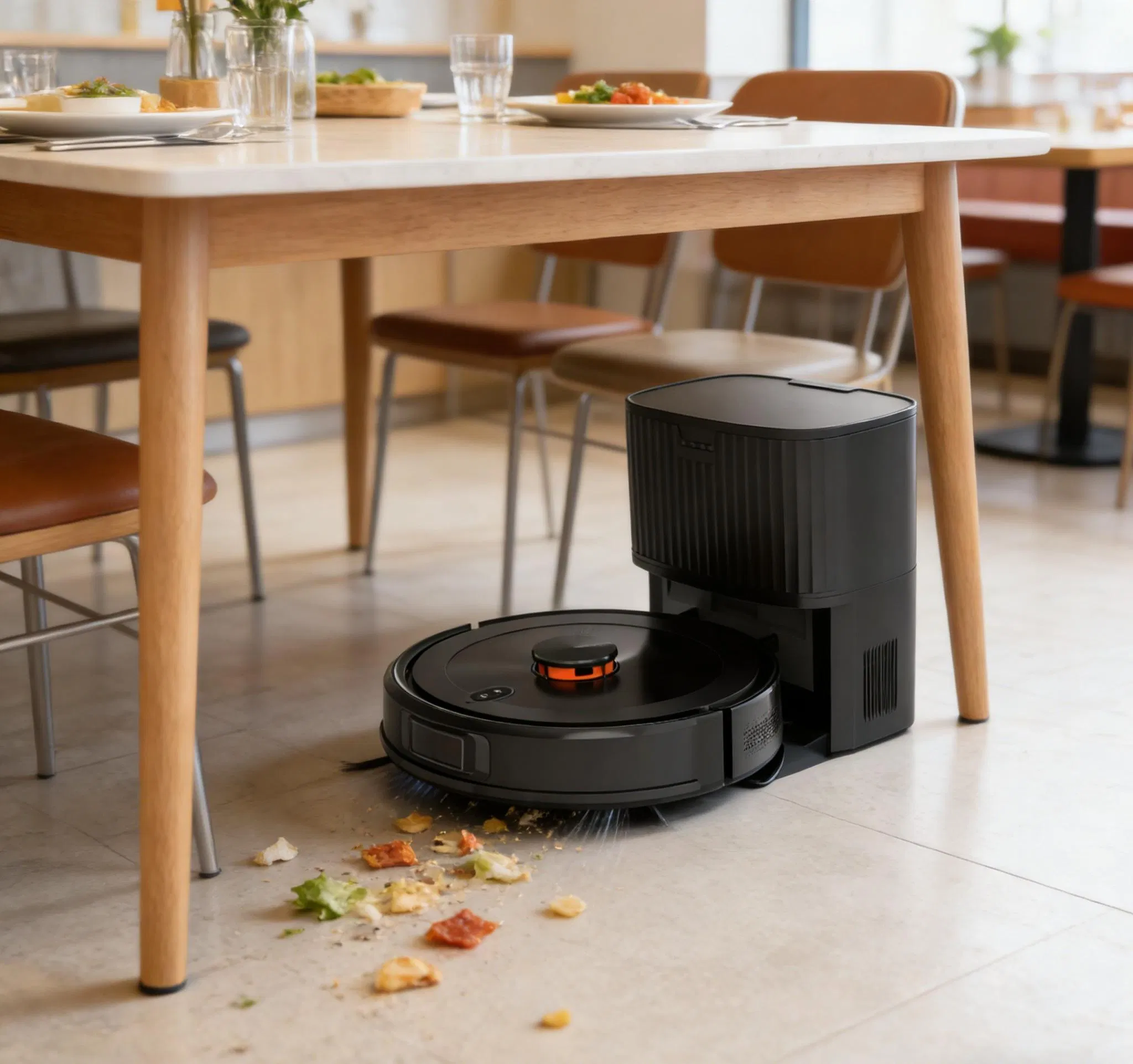 Robot Vacuum Cleaner Features Carpet Boost Adjustable Suction Tailored to Cleaning Demands