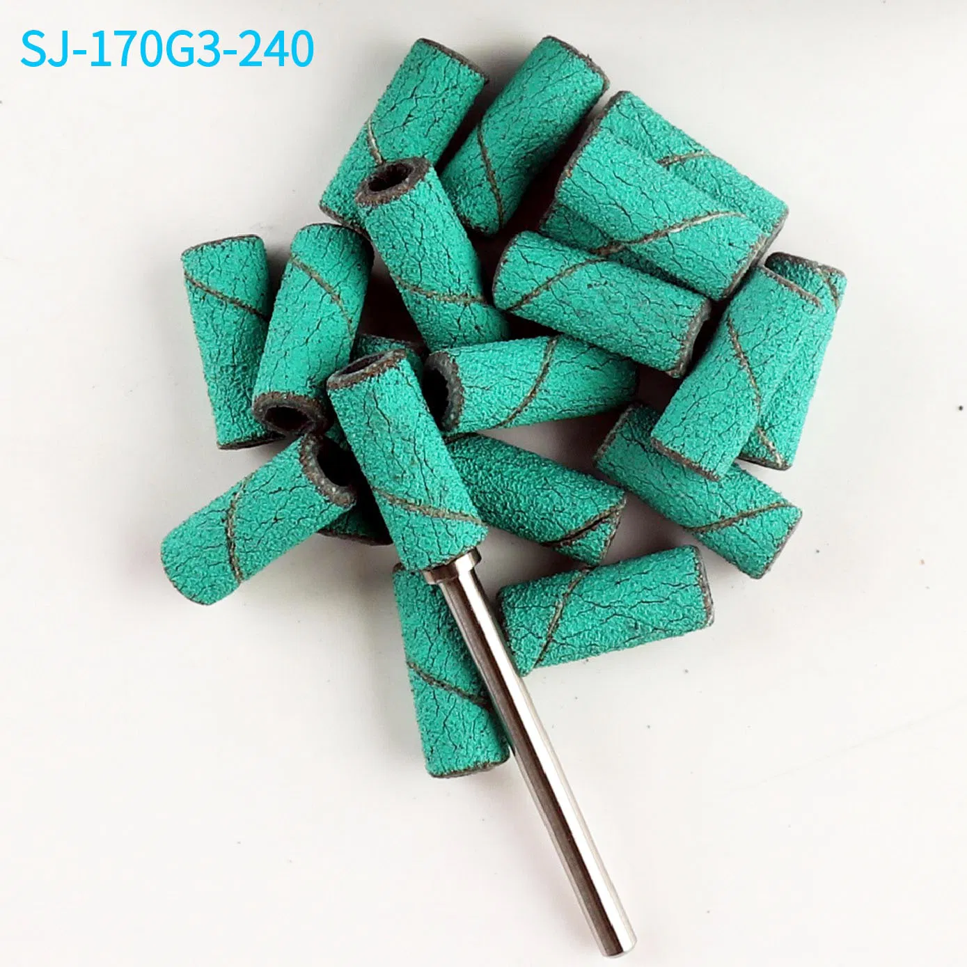 Nail Drill Bits Green Abrasive 3mm Mini Small New Nail Drill Bits Sanding Bands