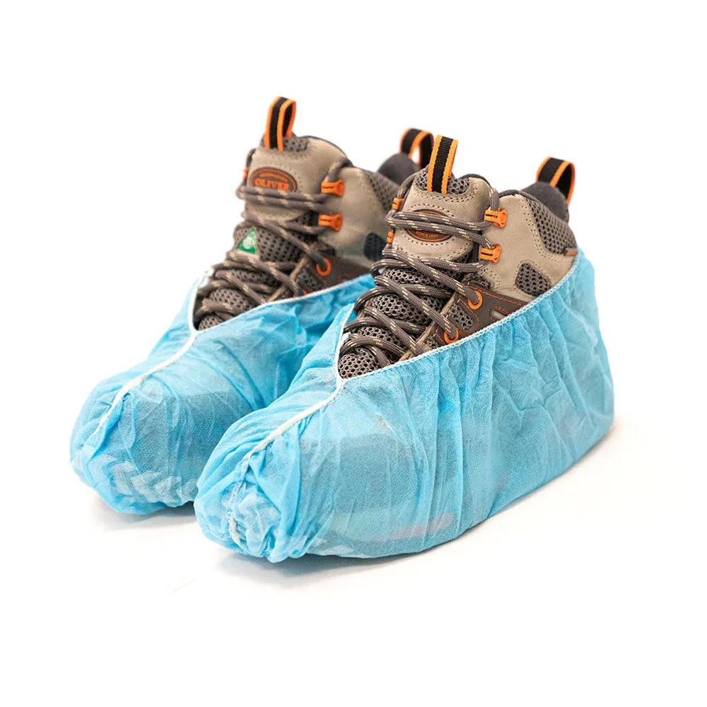 Disposable Medical PP Non Woven Shoe Cover Anti Slip Plastic PE CPE Boot Covers