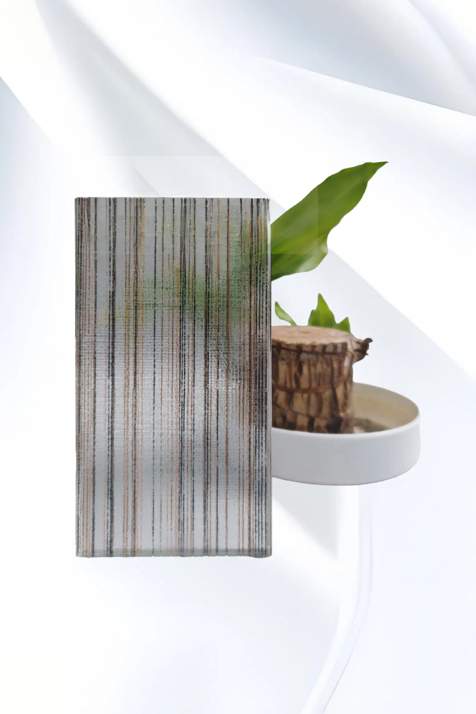 Minimalist Geometric Design Glass Custom Dining Room Installation Laminated Glass