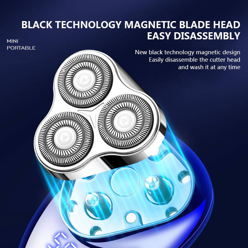 Portable Electric Shaver for Men - Travel Friendly Design Beard Shaver