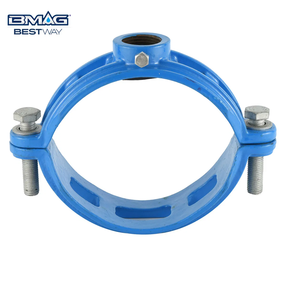 DN80 DN100 DN200 DN300 Ductile Iron Tapping Ductile Cast Iron Saddle Clamp