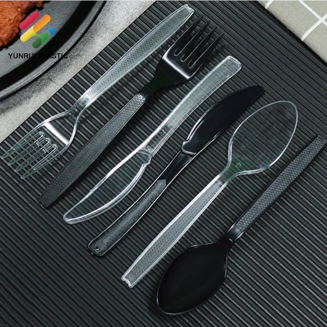 Individually Package Disposable Knife Fork Spoon Plastic PS PP Cutlery Set