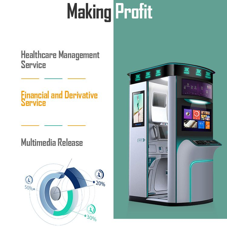 Body Examination Test Telemedicine Healthcare Kiosk Remote Tele-Consultant Station Self Service Hospital Kiosk