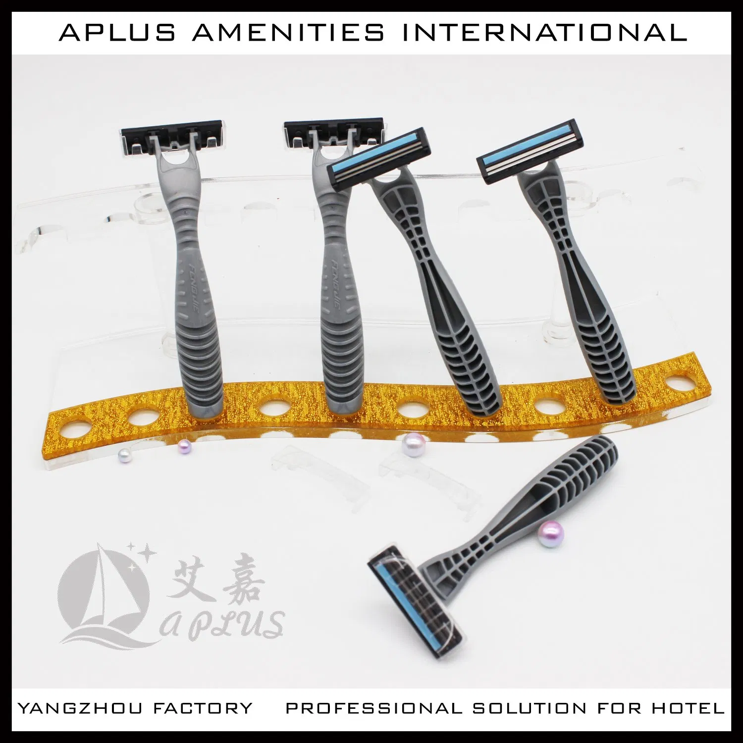 Wholesale Bamboo/Wooden Hotel/Travel/Family Double Edge Razor Blades Hotel Razor 06