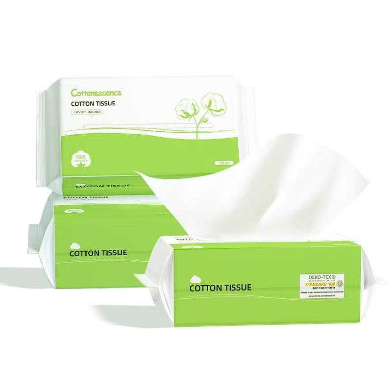 Netflix Hot Selling Cotton Wet &amp; Dry Plain Extractable Facial Cleansing Towel