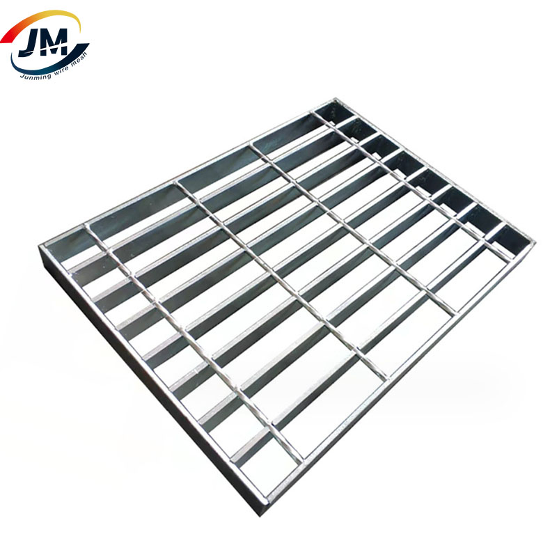 Galvanized Bar Grating Smooth Carbon Steel 19W4 Trim Banded Ends 3/16" Thickness