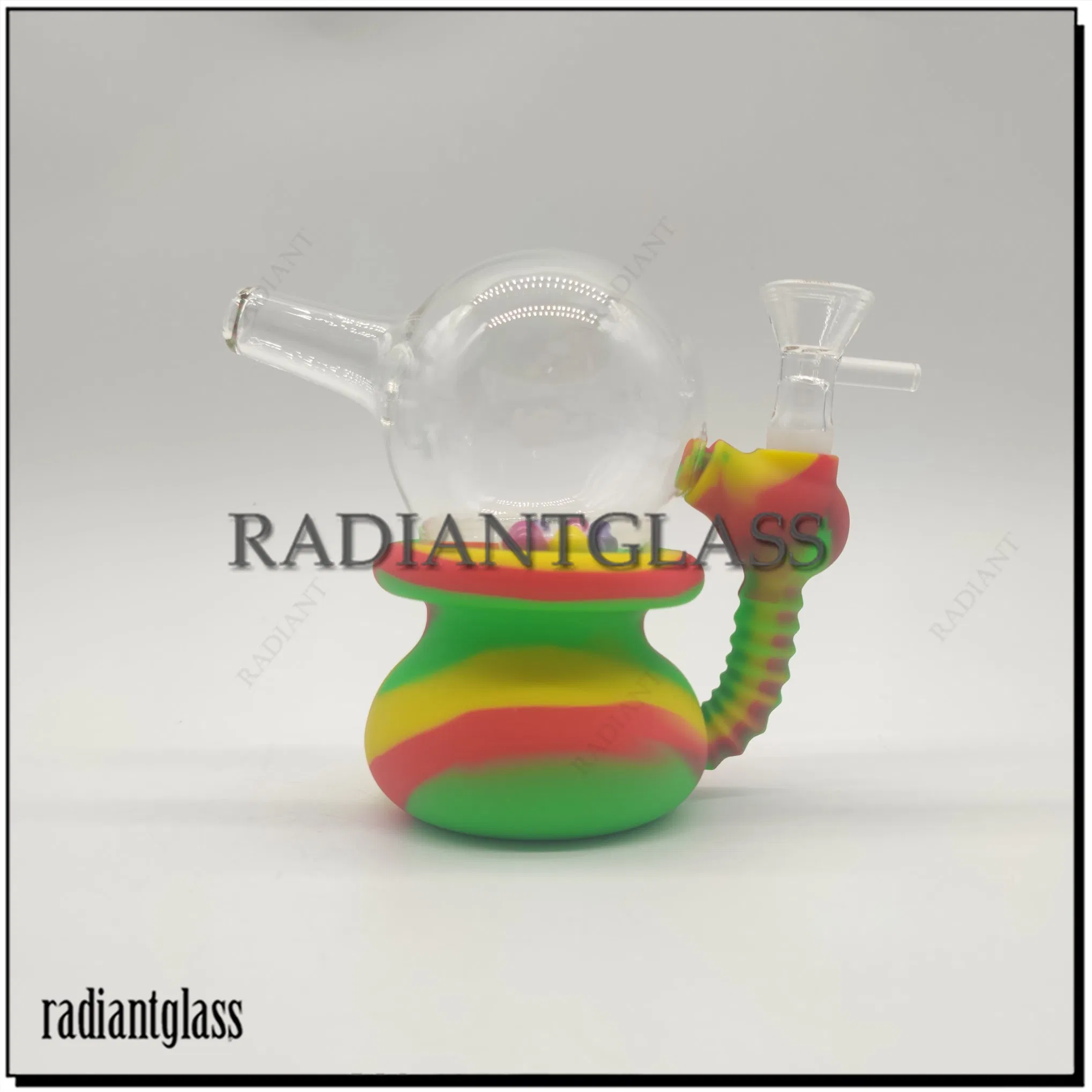 Silicone Water Pipe 192g Ball Shape Mix Color Smoking Pipe Easy to Clean Wholesale Factory