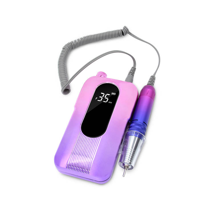 Gradient Color 35000rpm Cordless Nail Drill Rechargeable Manicure Pedicure Polisher Machine
