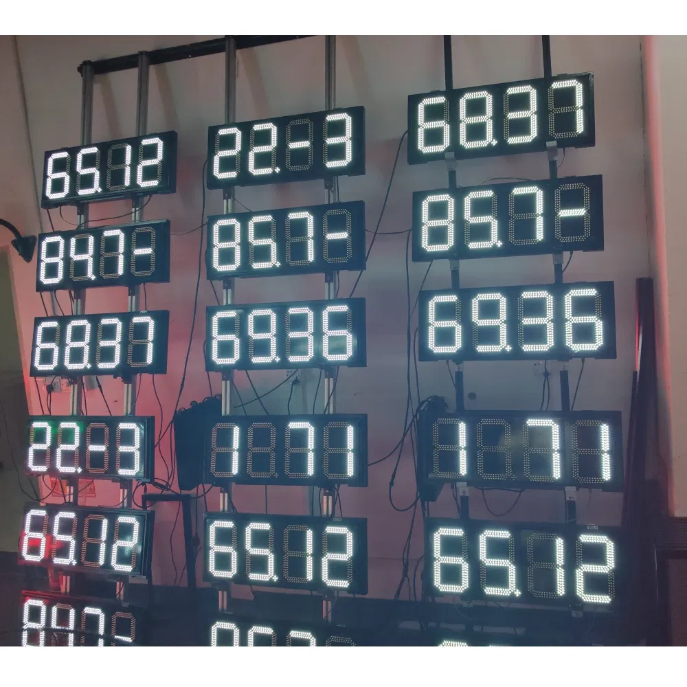 Fuel Station Pylon Sign Gas Station Signs LED 7 Segment LED Board Gas Price Displays 88.88