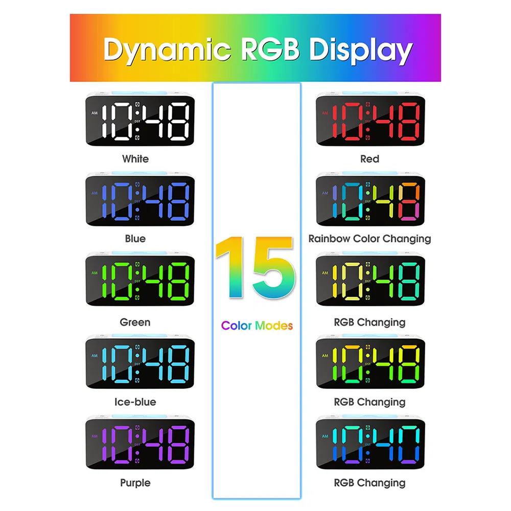 Сверхгромкий будильник для крепкого сна с ночником