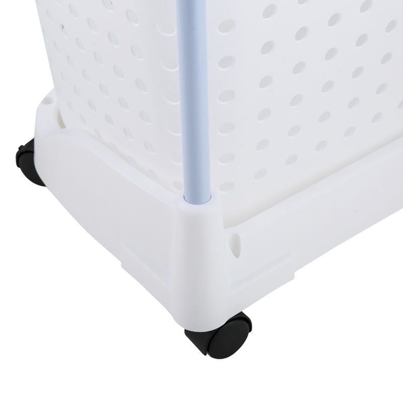 Factory Wholesale Bathroom Durable Multi-Layer Plastic with Wheels Detachable Laundry Basket