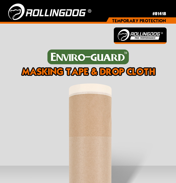 Rollingdog-PRO 81418 Masking Tape & Drop Cloth 30cm