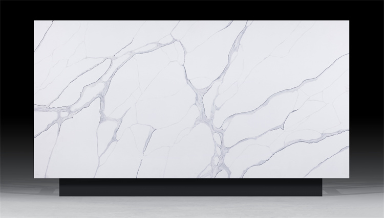Calacatta White Series Quartz Stone OEM ODM White Grey Color