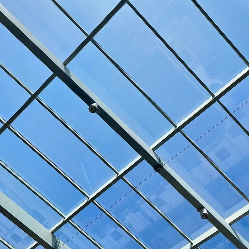 Balcony Sunshade Canopy Within Tempered Laminated Glass for House Buildings