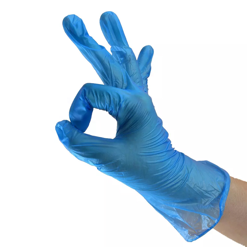 House Cleaning Food Latex Free Powder Free Disposable PVC Vinyl Examination Gloves En374 Made in China