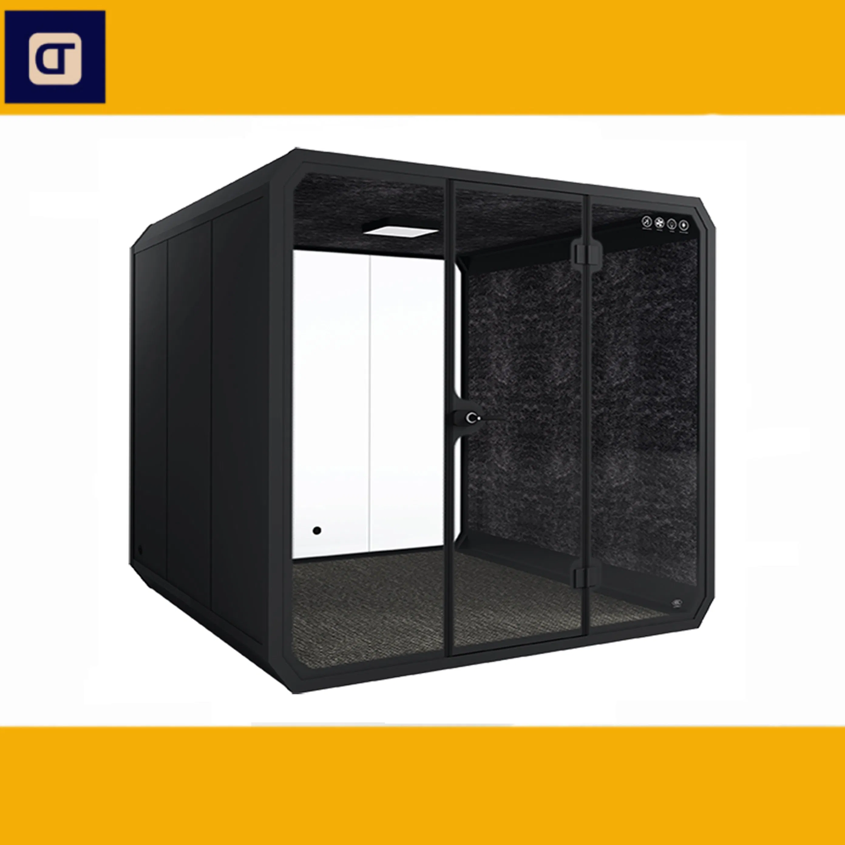 Office Meeting Pod Soundproof Booth Private Meeting Cabin Sound Insulate Office Phone Booth Portable Silence Soundproof Booth Office Cabin Indoor Office Pod