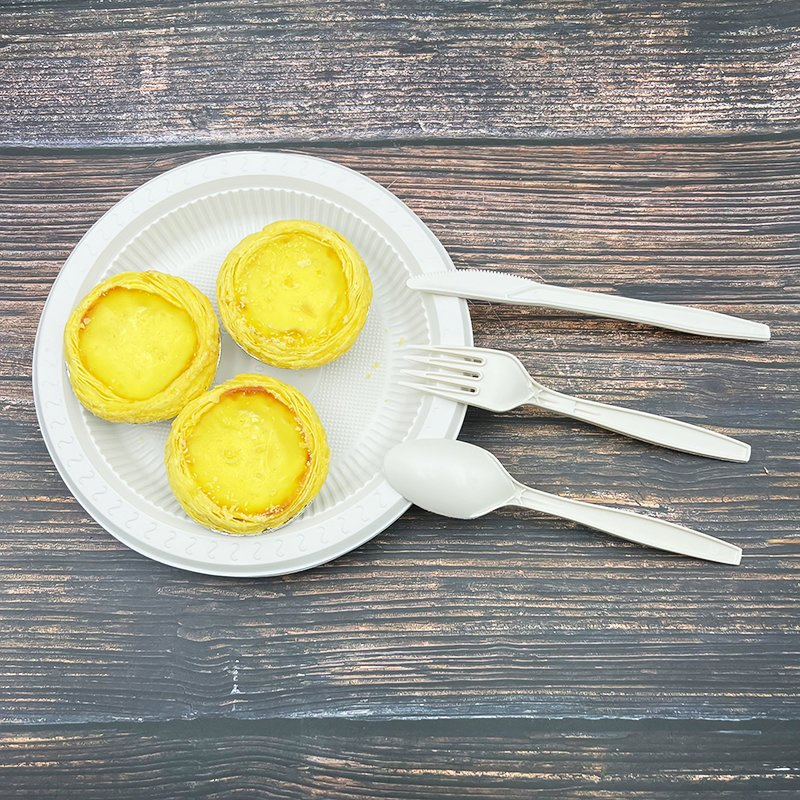 Disposable Biodegradable Bio-Based Corn Starch Plate Party Dinner Food Dishes