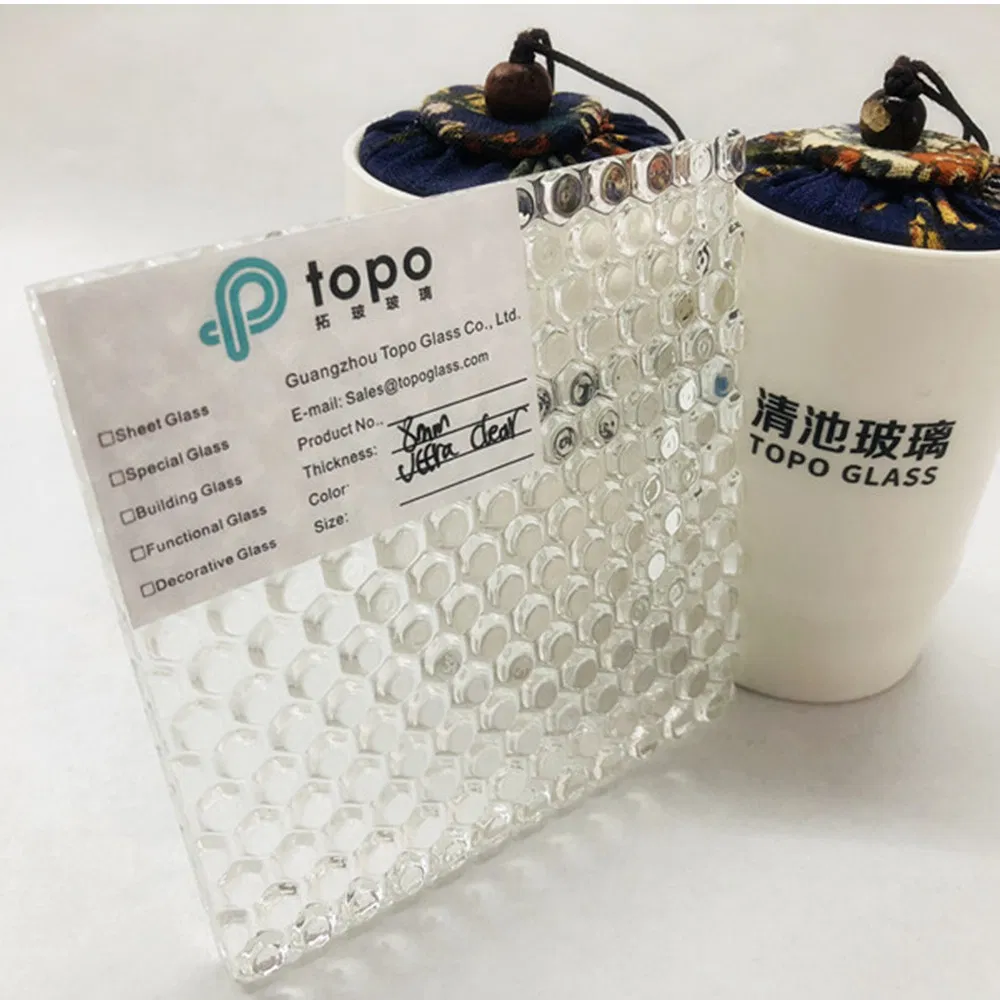 Guangzhou 5mm Laminated Tempered Night Pearl Patterned Glass (CP-TP)