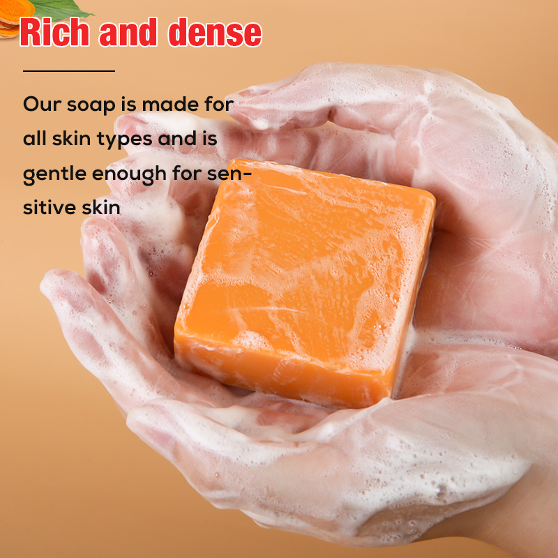 Private Label Skin Care Products Organic Natural Whitening Turmeric Soap OEM Anti Acne Handmade Bath Kojic Acid Bar Soap