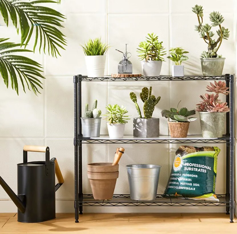 3 Layers Light Duty Chrome Wire Shelving Chrome Rack