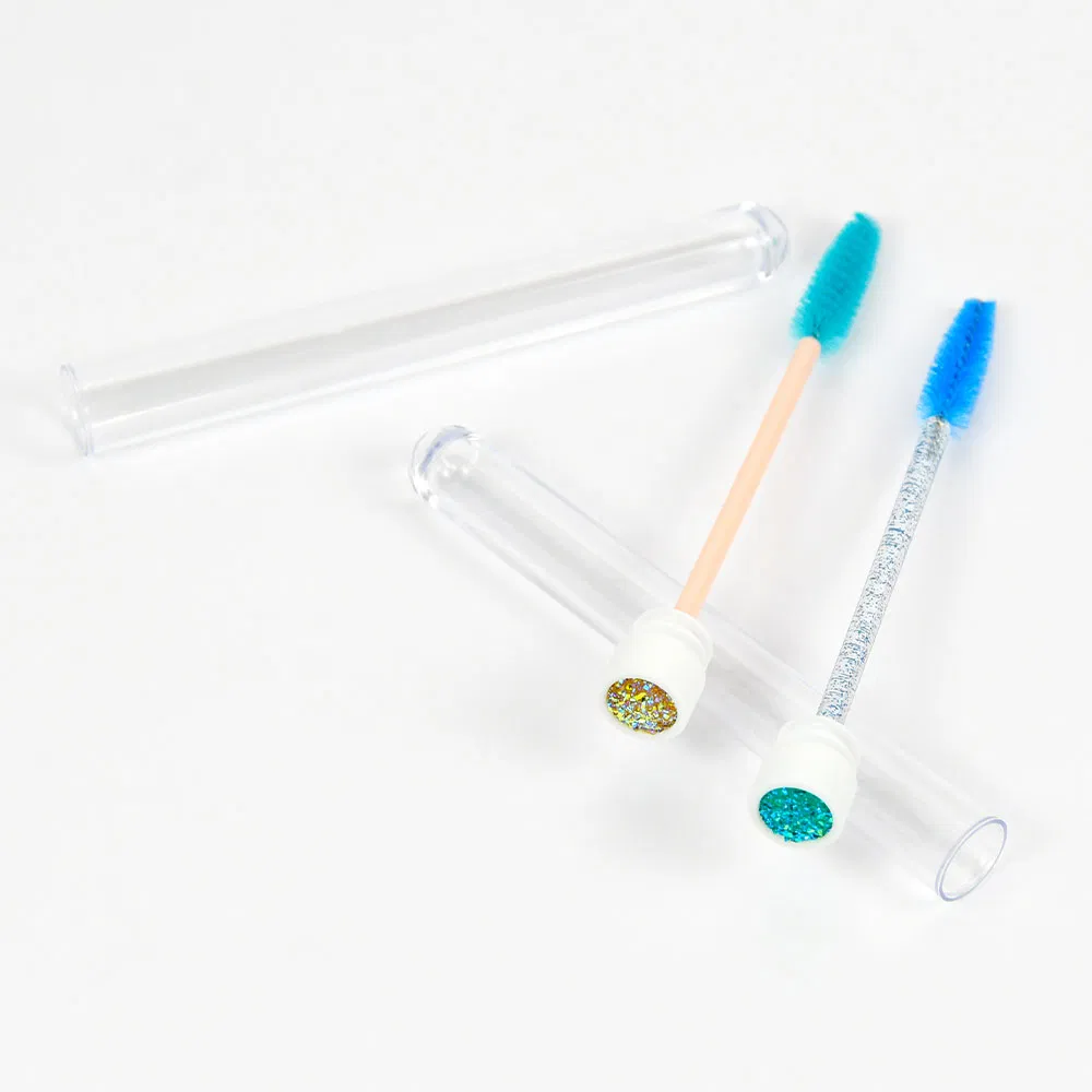 Wholesale Plastic Wand Tube Eye Lashes Mascara Makeup Brush Eyelash Cleansing Lash Extension Brush