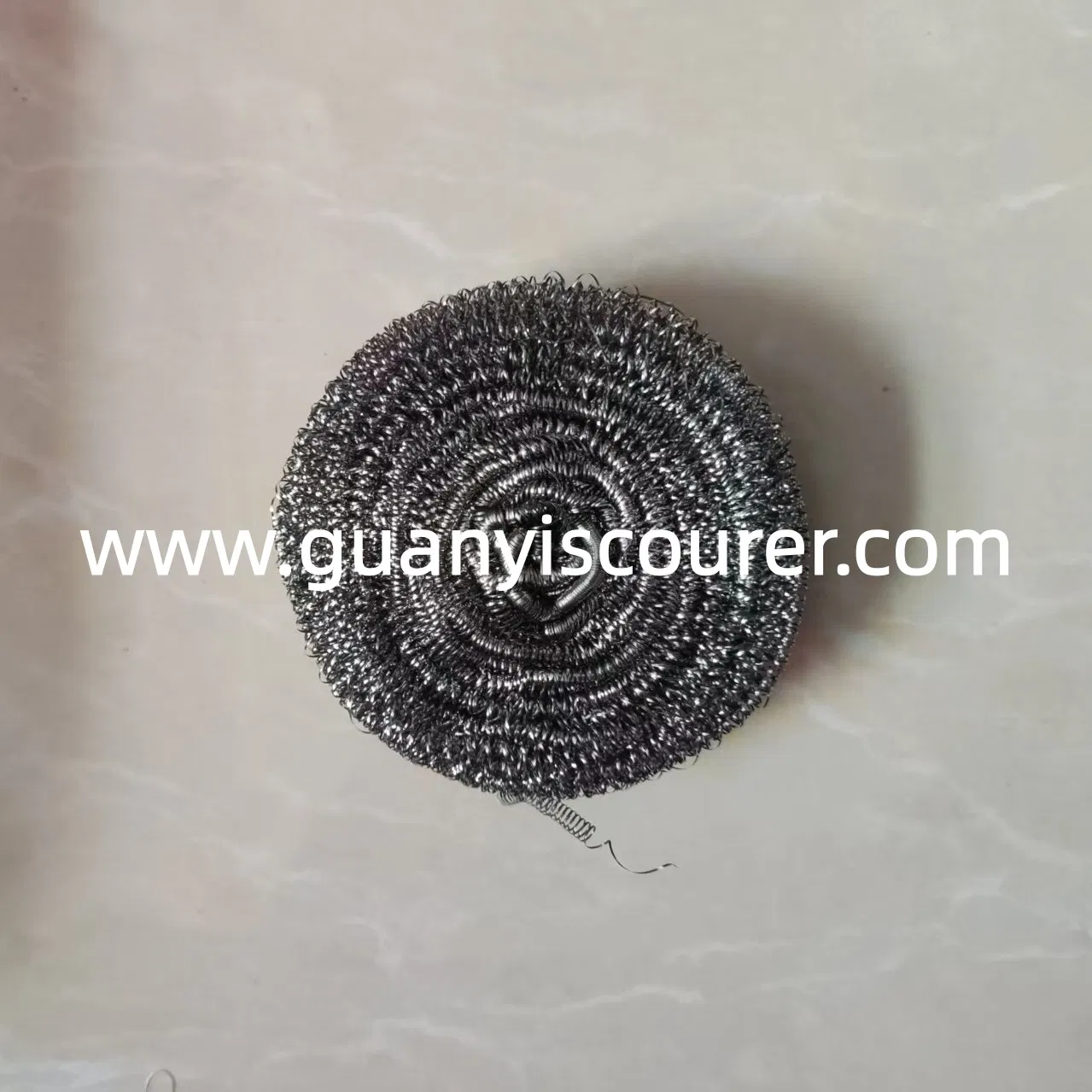Stainless Steel 410 Wire Pot Spiral Dish Scourer Scrubber Sponge