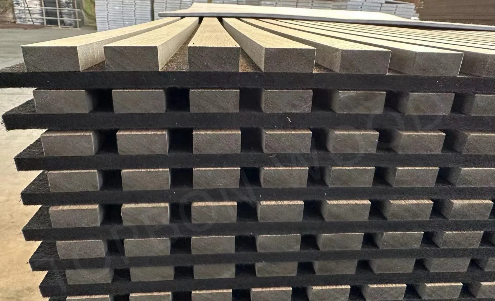 Soundproof Natural Oak Wooden Akupanel Acoustic Wall Panels