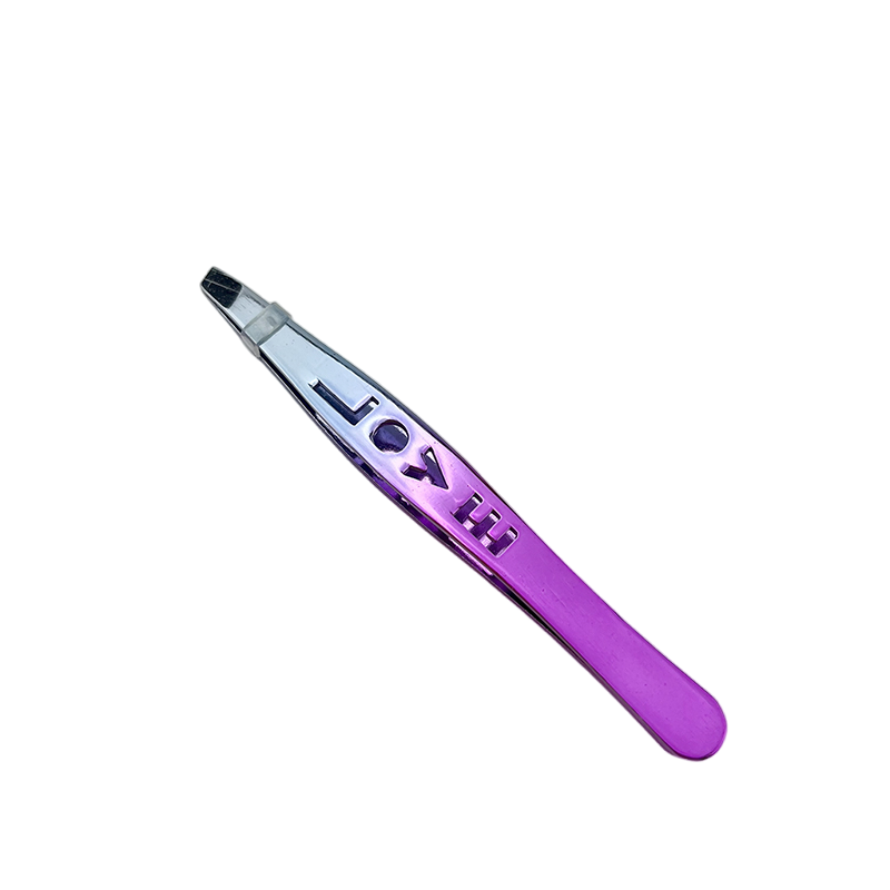 Lady Personal Care Makeup Tool Stainless Steel Slanted Eyebrow Tweezer