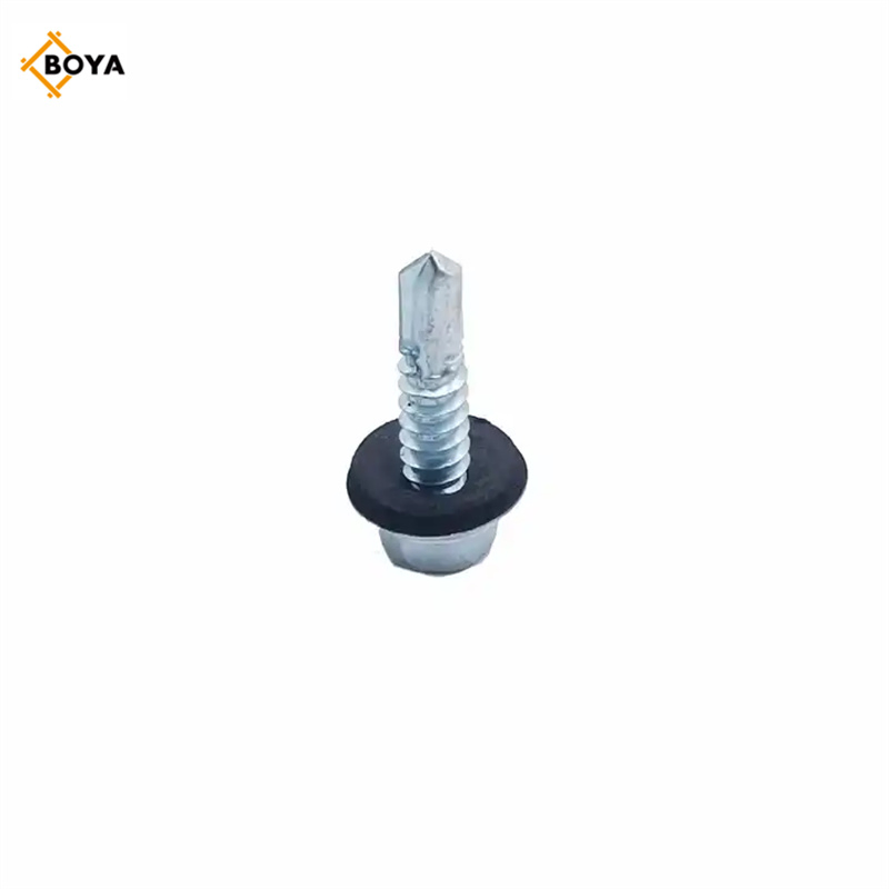 Metal Galvanized Hexagonal Hex Head Self Drilling Screw with Rubber Washer