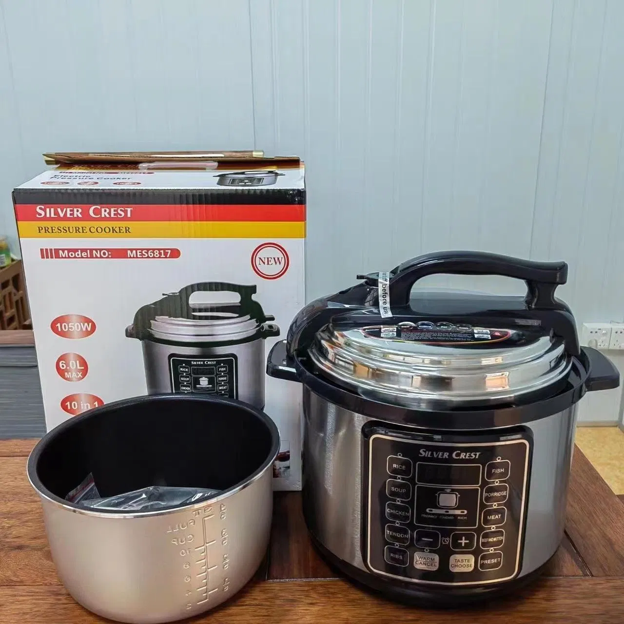 6 Liter Digital Multifunctional Smart Home Stainless Steel Electric Pressure Cooker