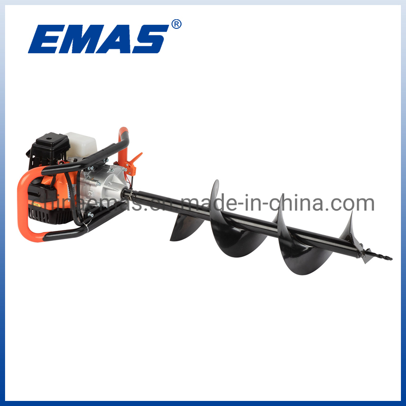 Emas Factory Price 43cc/52cc Earth Auger Drill for Agricultuer Use