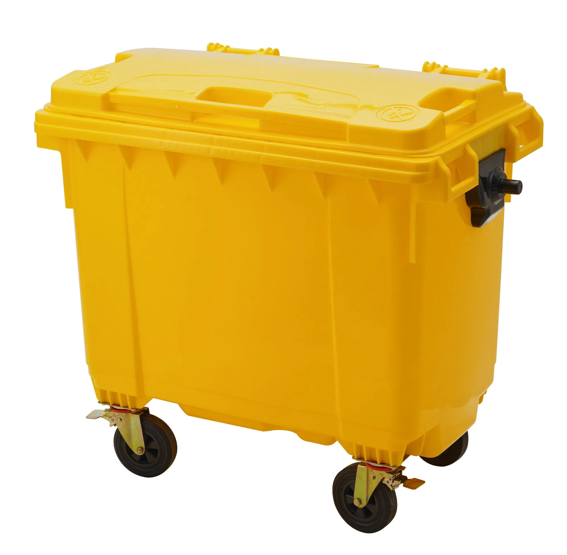 50L 100/120/240/360/660/1100 Liter HDPE Mobile Dustbin Outdoor Trash Can Large Plastic Garbage Container Waste Bin for Public