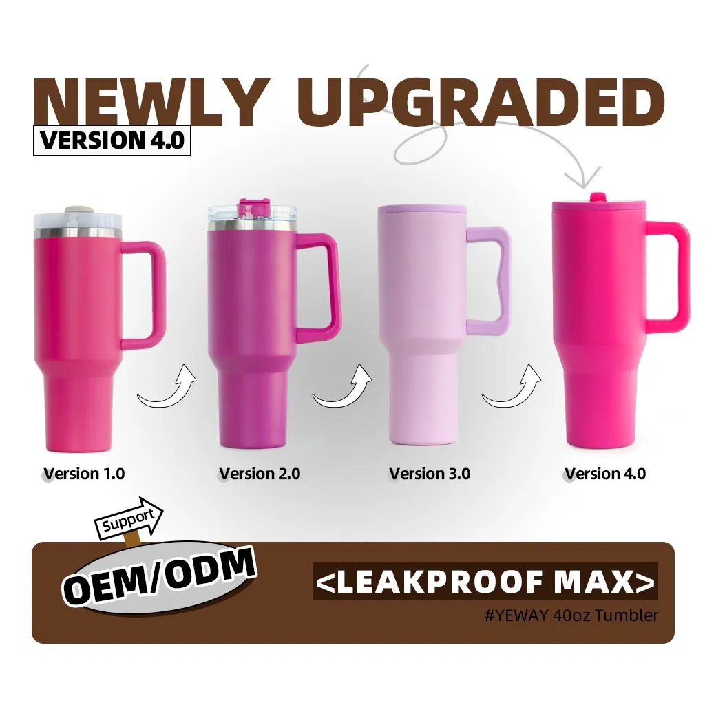 40oz Hot Selling Double Wall Stainless Steel Morden Style Insulated Cup Travel Coffee Tumbler with Lid and Handle