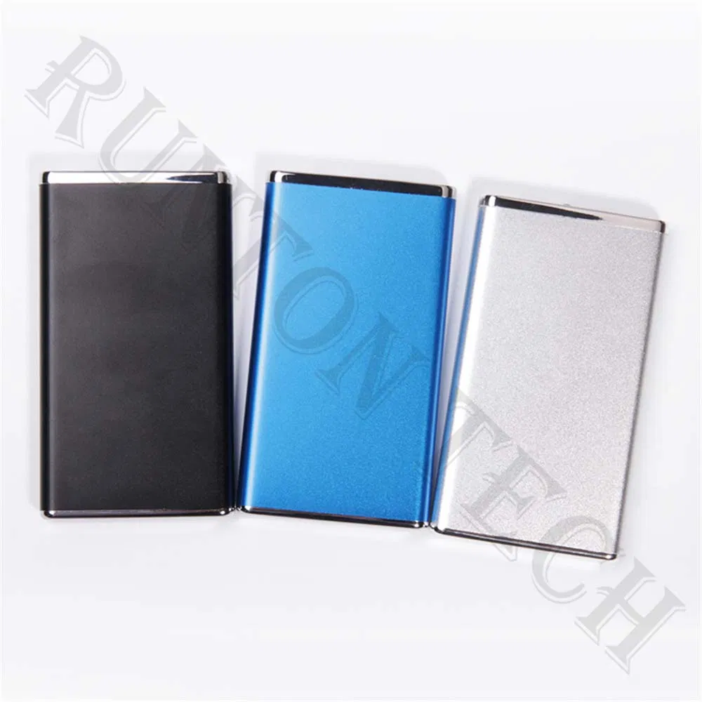 Rt-U8 Custom Logo Metal Super Slim Aluminum Flashlight Power Bank