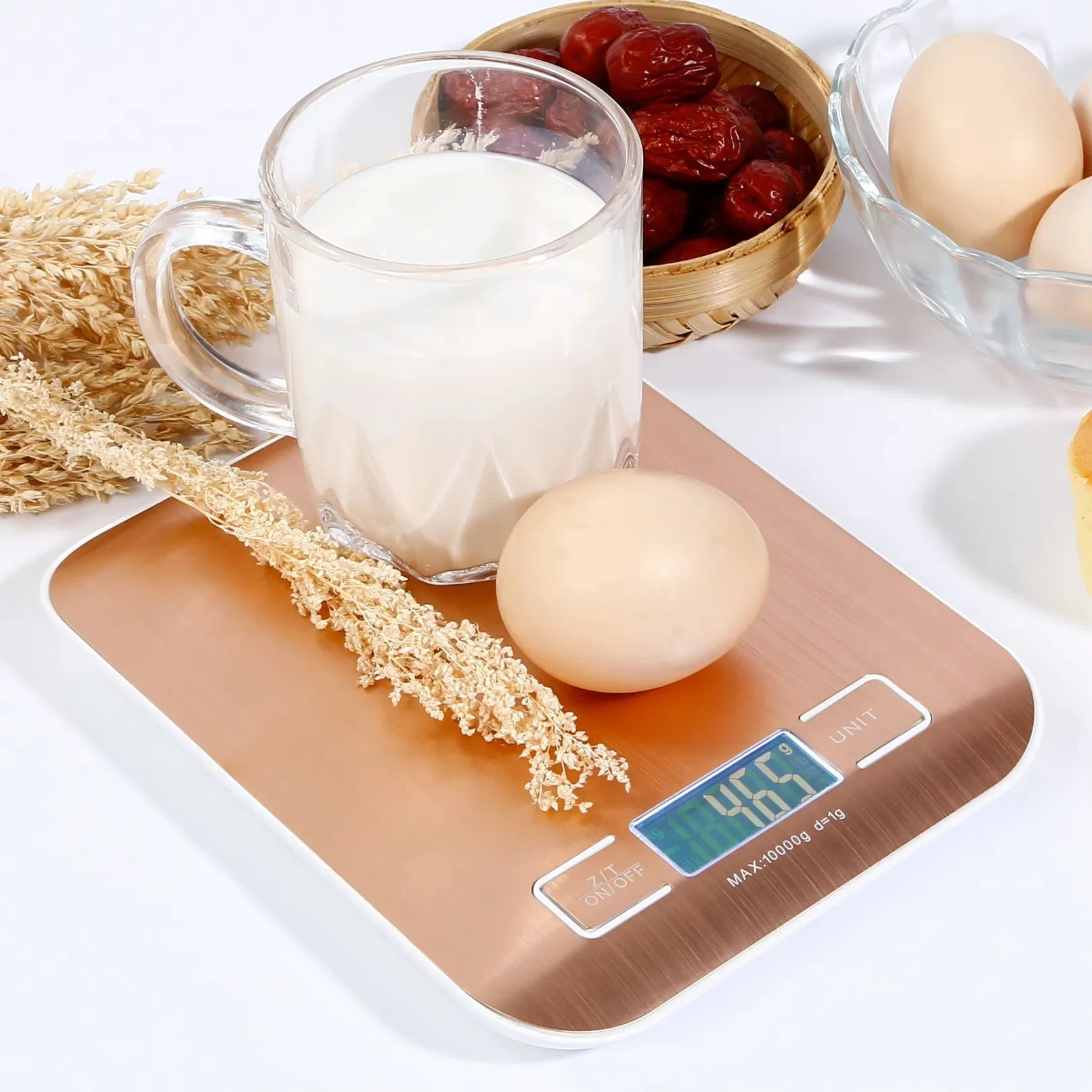 Digital Kitchen Scale Weight Grams and Ounces 6 Units with Tare Function 11lb Batteries Included Food Scale