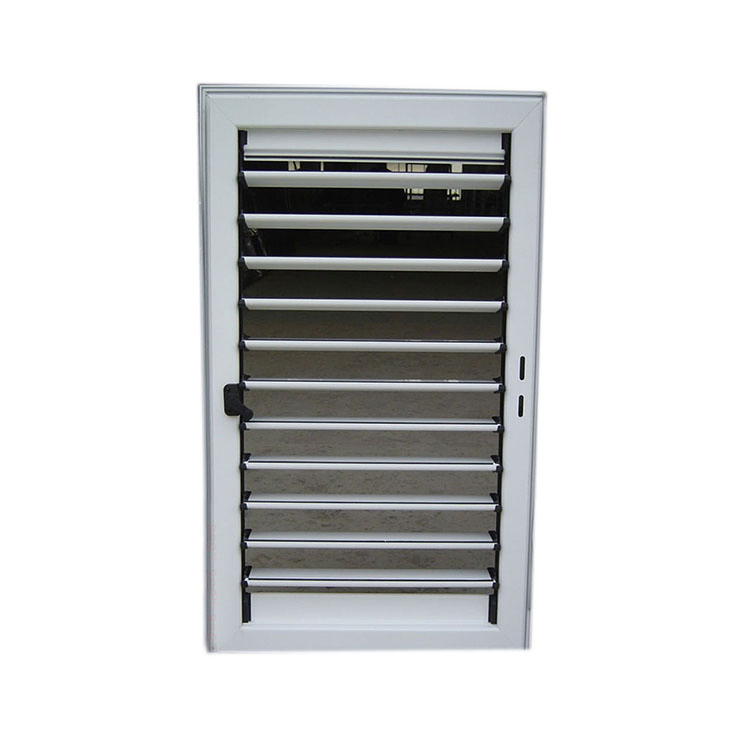 Kdsbuilding Certificate UPVC Blinds Jalousie Louver PVC Shutter Window with Electric Electric Roller Box